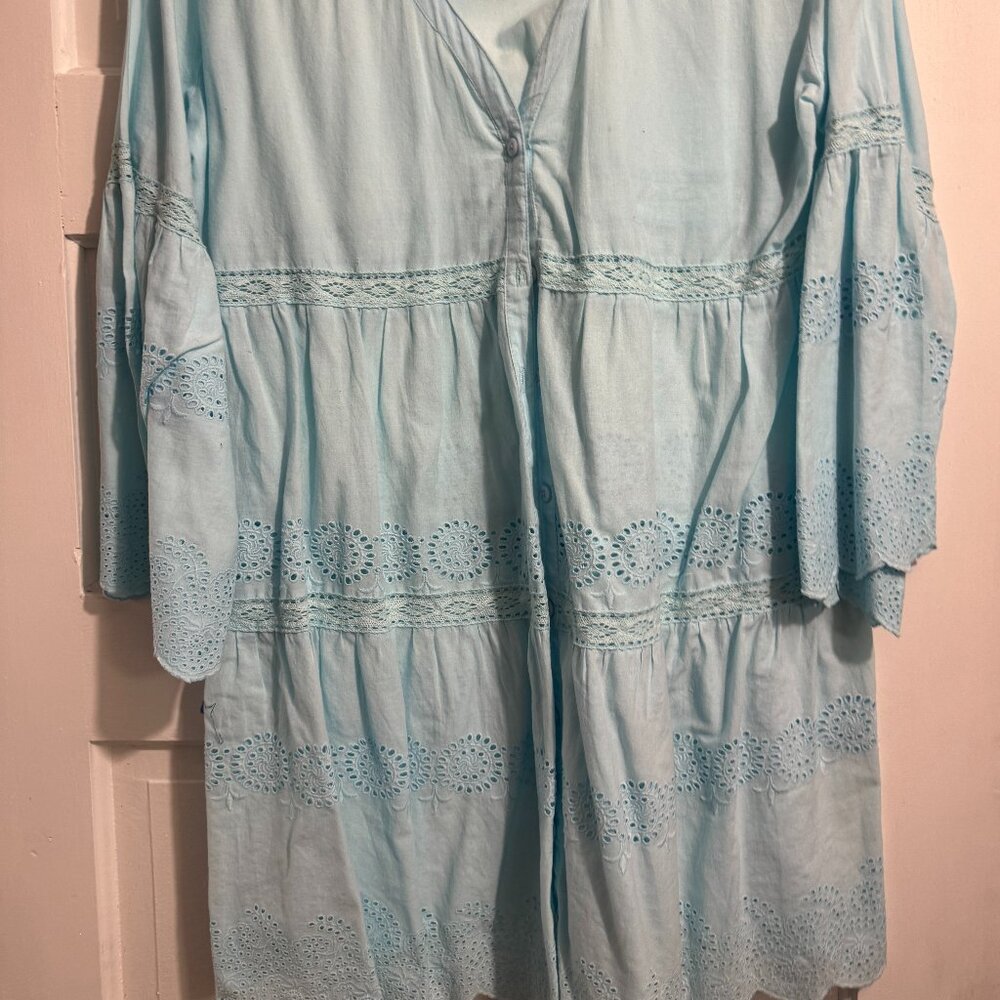Melissa Odabash Size M Blue Tunic